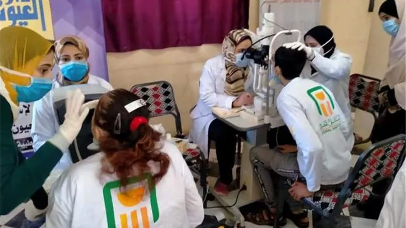 قافله طبيه لجمعية التحدى ببنى سويف