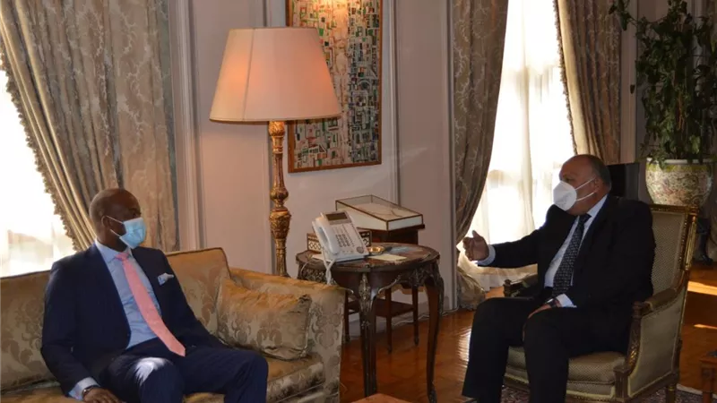 شكري يؤكد استعداد مصر لتقديم كافة اشكال الدعم لتنفيذ اتفاقية التجارة الحرة القارية الافريقية بنجاح