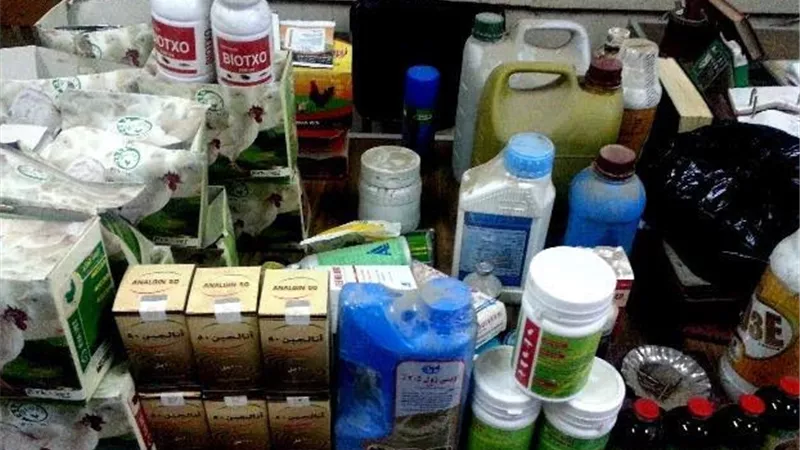 ضبط 384 عبوة دوائية بيطرية منتهية الصلاحية بالشرقية