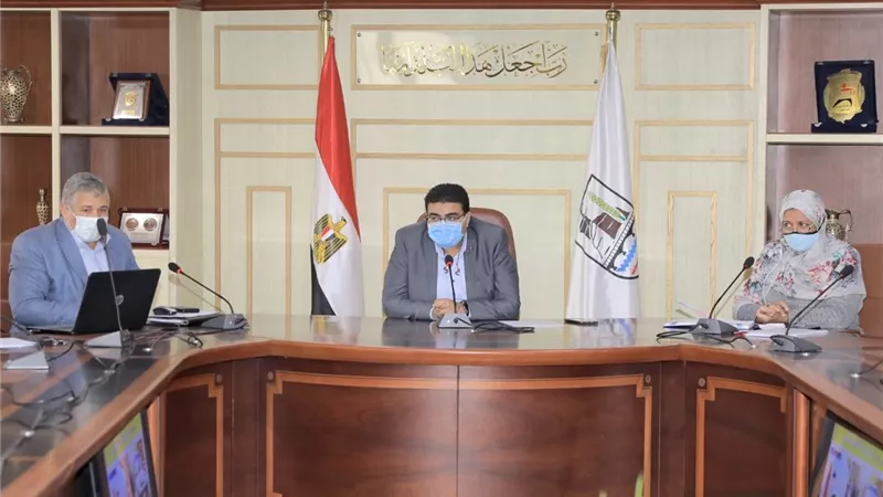 متابعة موقف البنية التحتية لمشروع التحول الرقمي ببنى سويف