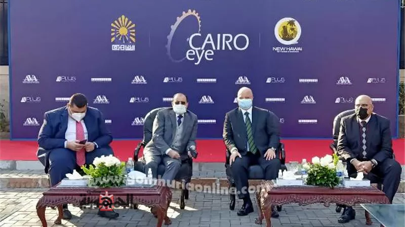 وزير السياحه ومحافظ القاهرة يضعان حجر الاساس لاول عجله ترفيهيه دوارة بالعاصمة