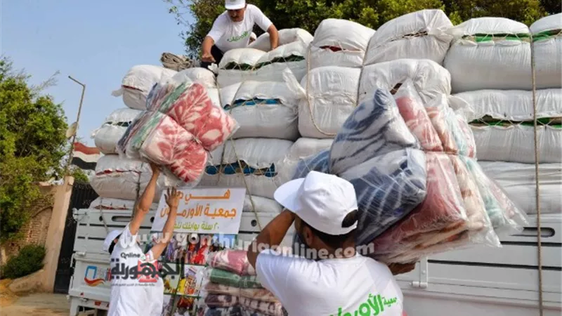 الأورمان تكثف جهودها لتوزيع ألحفة وبطاطين بقرى ومراكز الفيوم