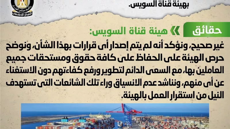 الاستغناء عن العاملين المؤقتين بهيئة قناة السويس.. 