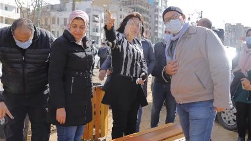 مشروع حضاري متكامل لتطوير ميدان الساعة و حديقة بنت الشاطئ بدمياط .صور