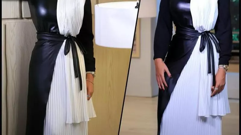 بفستان أبيض فى أسود.. إطلالة أنيقة للإعلامية رضوى الشربينى ..صور