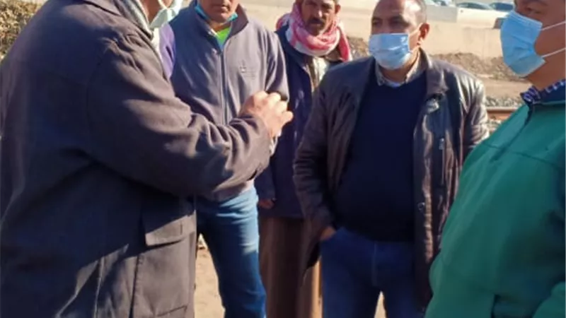 التصدى لحالة بناء على طريق الزقازيق ميت غمر والتحفظ على المبنى