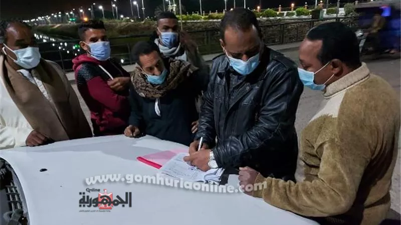ضبط 15 شخصا بدون كمامات بإسنا جنوب الأقصر