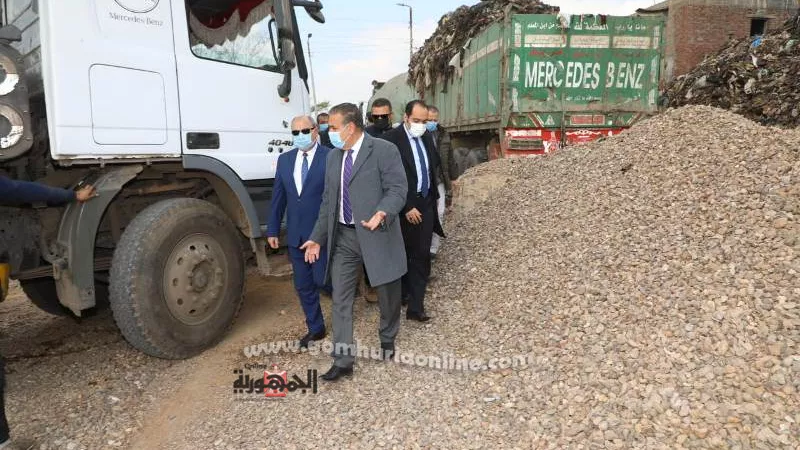 ابو ليمون يطلق اشارة البدء لرفع تراكمات القمامة بمقلب بركة السبع