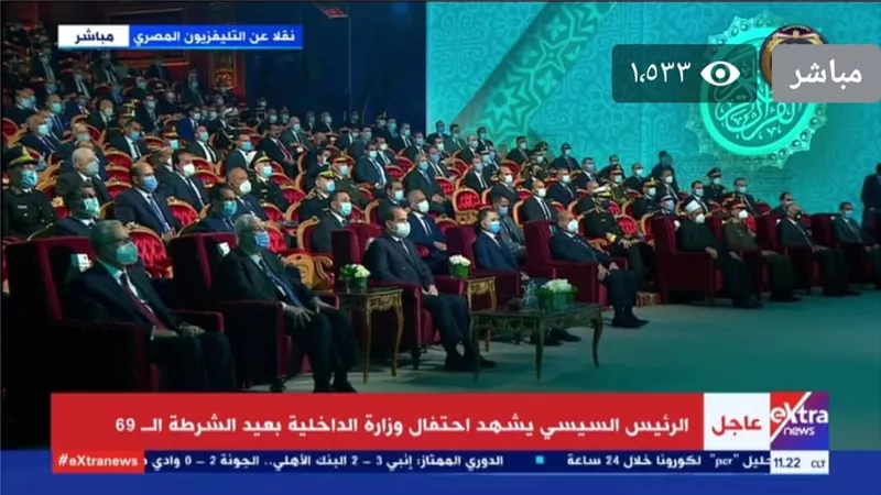 أبناء الشهداء فى عرض فنى باحتفالية عيد الشرطة