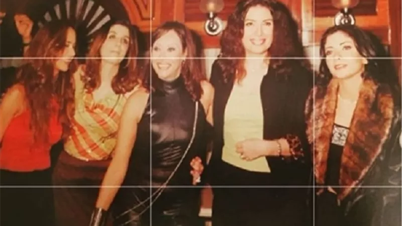 صورة نادرة من دولاب الذكريات لعبير صبري ونيللى كريم وغادة عادل