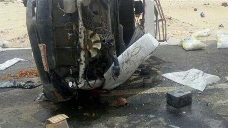 مصرع وإصابة 5 اشخاص من أسرة واحدة بالشرقية