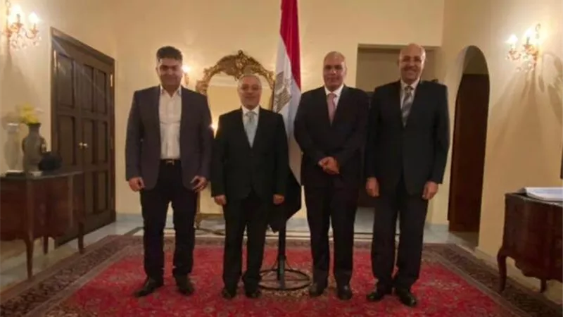 السفير المصري في جيبوتي يستقبل رئيس جامعة طنطا والوفد المرافق له