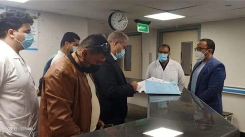 مدير صحة مطروح يتفقد مستشفى عزل النجيلة .صور