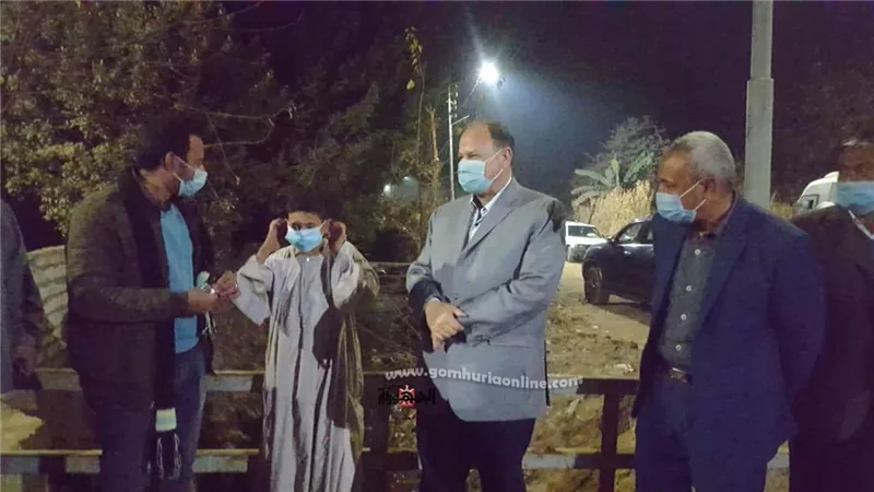 محافظ أسيوط يوجه بإعادة احلال وتجديد كوبرى الهمامية اثناء تفقد أعمال تطوير بعض القرى
