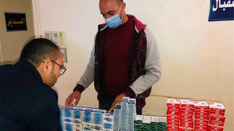ضبط ٢١٥٥ مخالفة دوائية بمعمل خاص بأولاد صقر