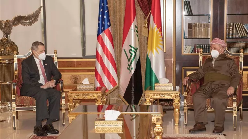 السفير الأمريكي لدى العراق يجدد دعم بلاده لبيشمركة كردستان
