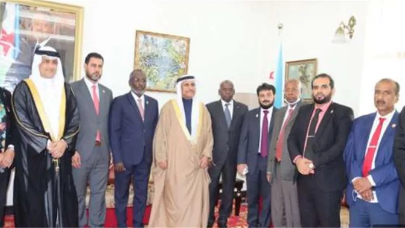 رئيس البرلمان العربي والوفد المرافق يلتقي مع وزير التعليم العالي في جمهورية جيبوتي
