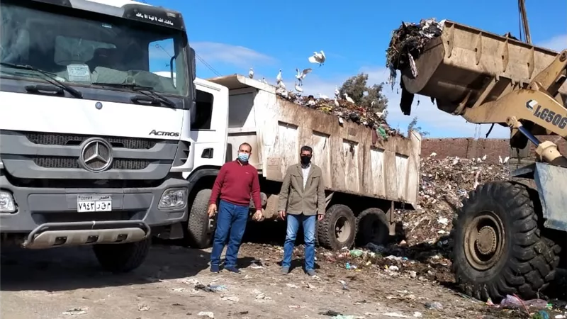 رفع 125 طن قمامة وناتج تطهير بشطانوف فى المنوفية