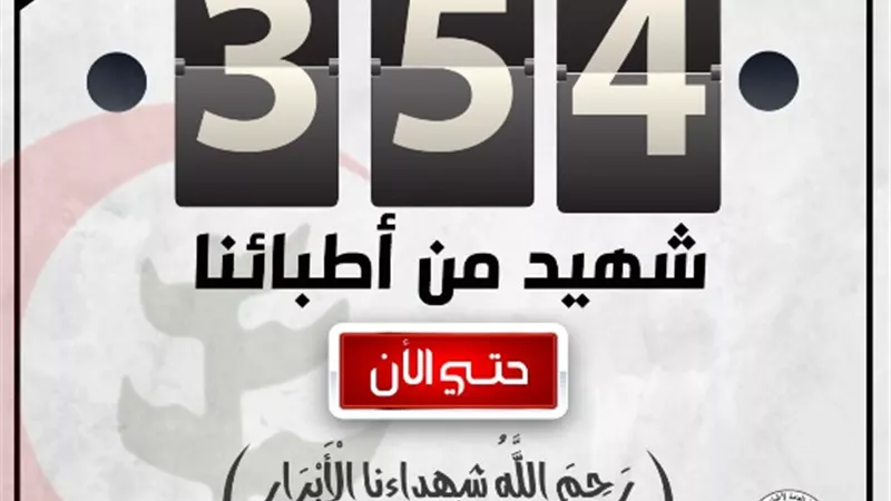 نقابة الأطباء تنعي 5 شهداء 
