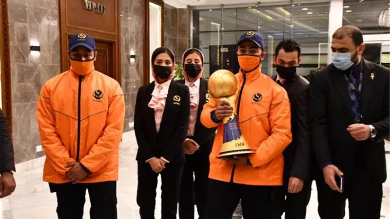 بالصور.. «كأس العالم لكرة اليد» يصل أستاد القاهرة
