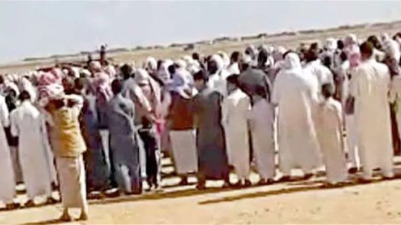 بدعوات نزول الغيث ..أهالي النجيلة أدوا صلاة الاستسقاء