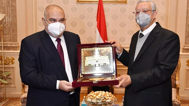 رئيس المحكمة الدستورية العليا يهنئ المستشار حنفي جبالي رئيس مجلس النواب