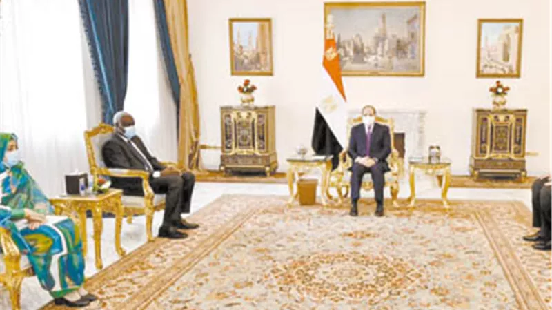 السيسي يؤكد علي أن مصر لن تتأخر عن دعم أشقائها الأفارقة