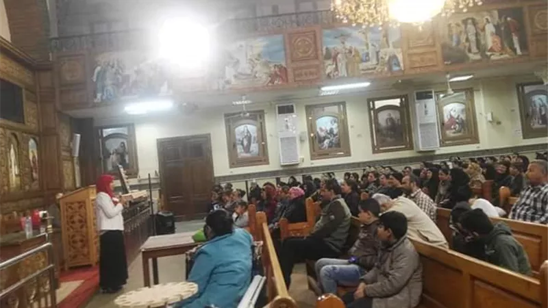 ترشيد المياه بالكنيسه والمدرسة ببنى سويف