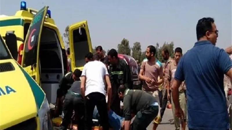 مصرع واصابة 5 فى حادث تصادم بطهطا بسوهاج