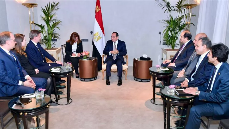 الرئيس يستقبل رئيس شركة 