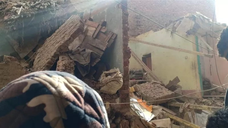 مصرع ربة منزل وإصابة 5 اخرين في إنهيار منزل بالقليوبية