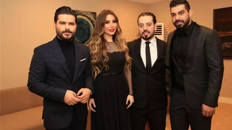 ناصيف زيتون وآدم ويارا نجوم حفل عيد الحب بدبي بحضور الهام شاهين وعابد فهد ومي حريري .. صور