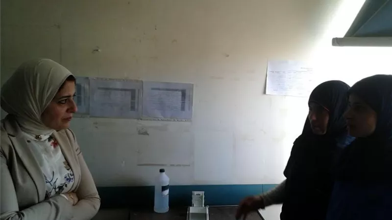 وزيرة الصحه تزور مستشفى قفط التعليمى