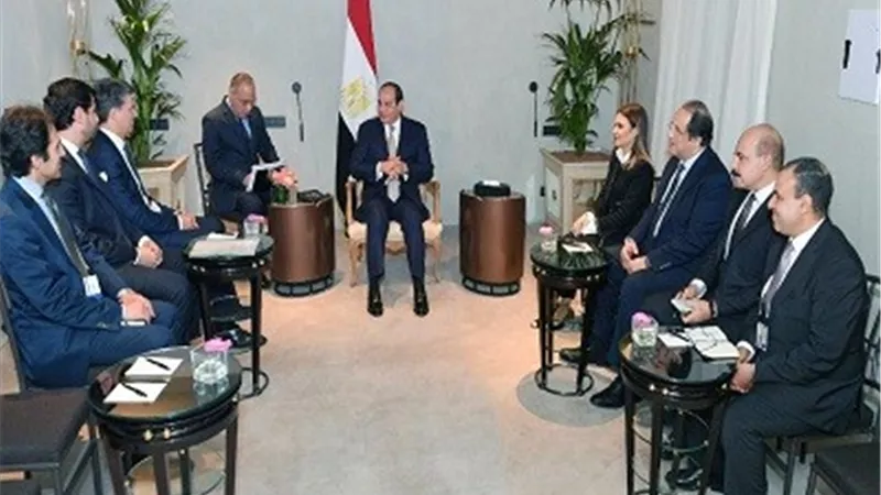 الرئيس السيسى يستقبل رئيس مجلس إدارة شركة 