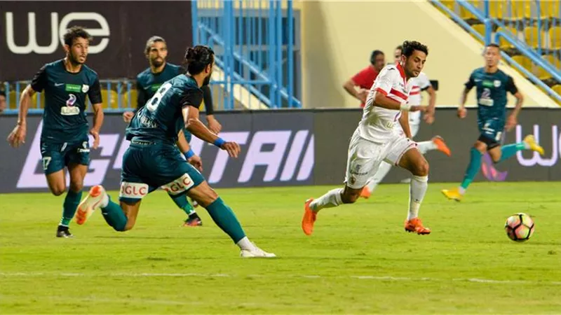 ملخص وأهداف الشوط الأول لمباراة الزمالك وإنبى