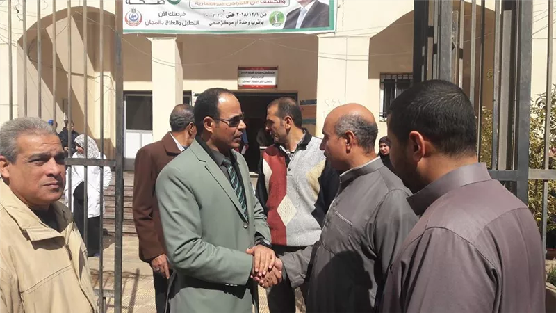 عتريس يفاجئ الوحدة الصحية بجنزور و مستشفى حميات شنتنا بالمنوفية
