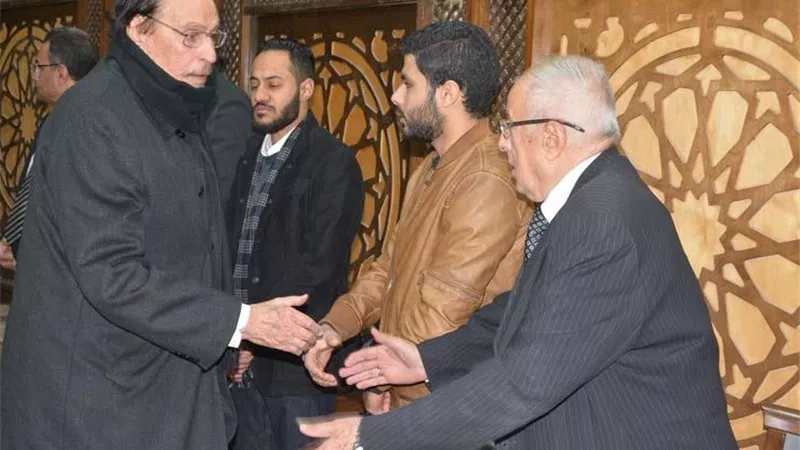 نجوم الفن فى عزاء محسن نصر .. صور