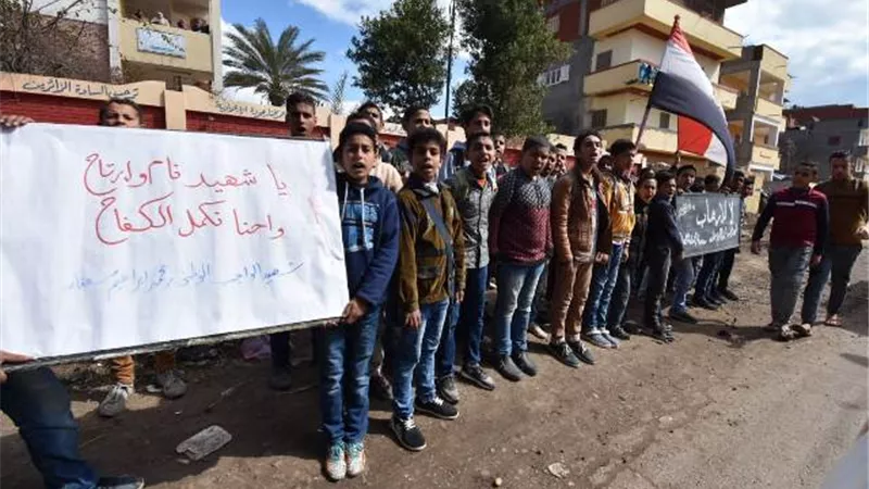 بالصور .. تشييع جنازة شهيد العريش في مسقط رأس بدمنهور