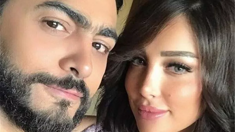 رسالة من زوجة تامر حسنى الى موديل كليبه الجديد