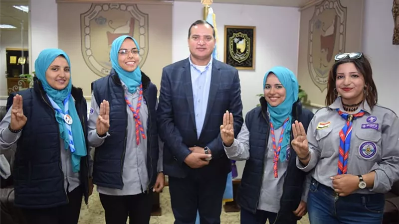 بالصور.. جامعة سوهاج تكرم عشيرة جوالاتها لتألقهم بأسبوع شباب الجامعات