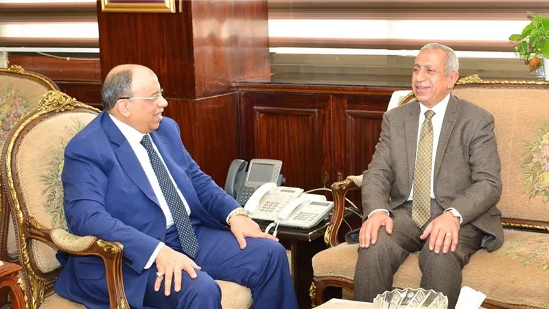 شعراوي يستقبل رئيس الأكاديمية العربية للعلوم والتكنولوجيا ..صور