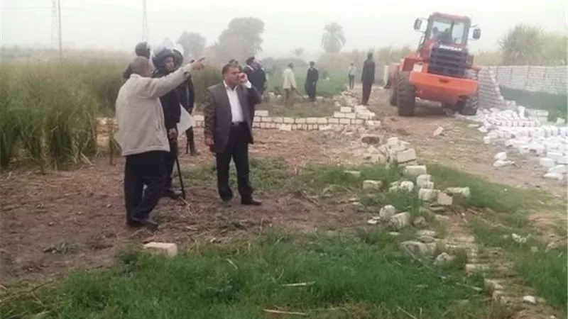 إزالة 15 حالة تعدى على مساحة 4 أفدنة بالبياضية جنوب الأقصر