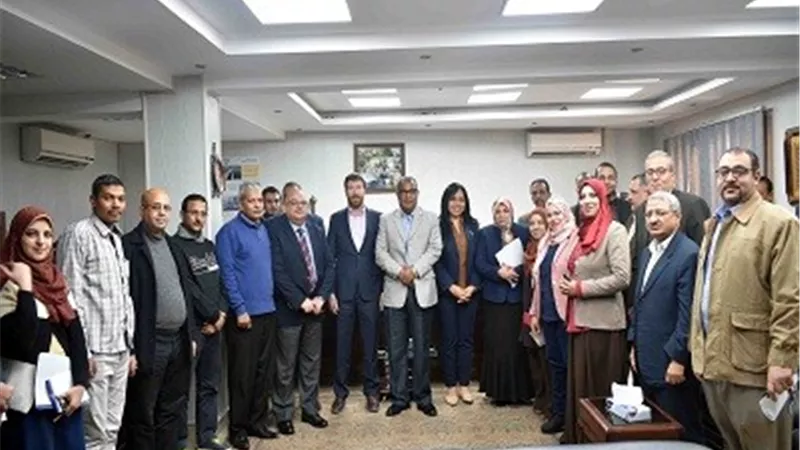 وضع اللمسات الأخيرة لمشروع صرف صحى سلامون بسوهاج