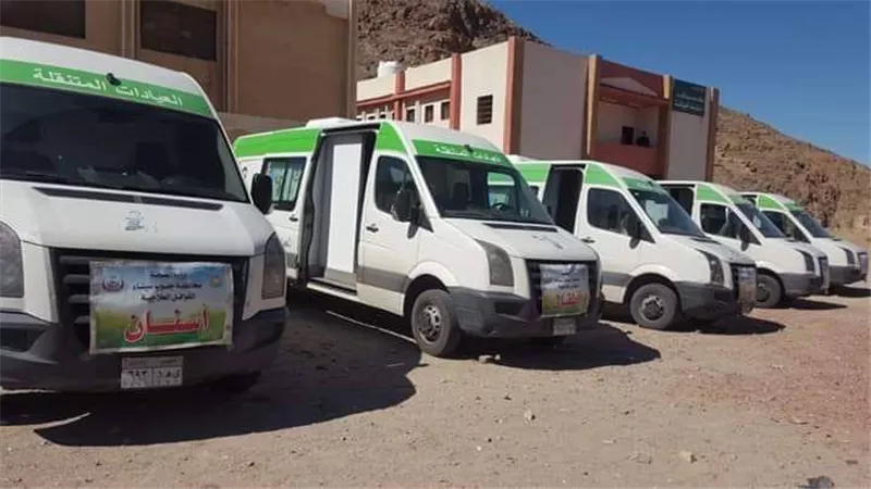 انطلاق قافلة طبية مجانية الي وادي الحسوة ووادي الطر بأبورديس