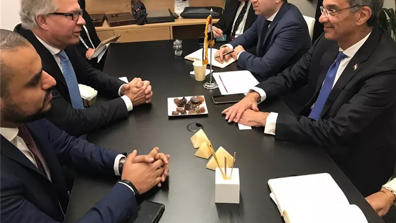 وزير الاتصالات يبحث مع نظيره الاسباني التعاون في مجال التحول الرقمي.. صور