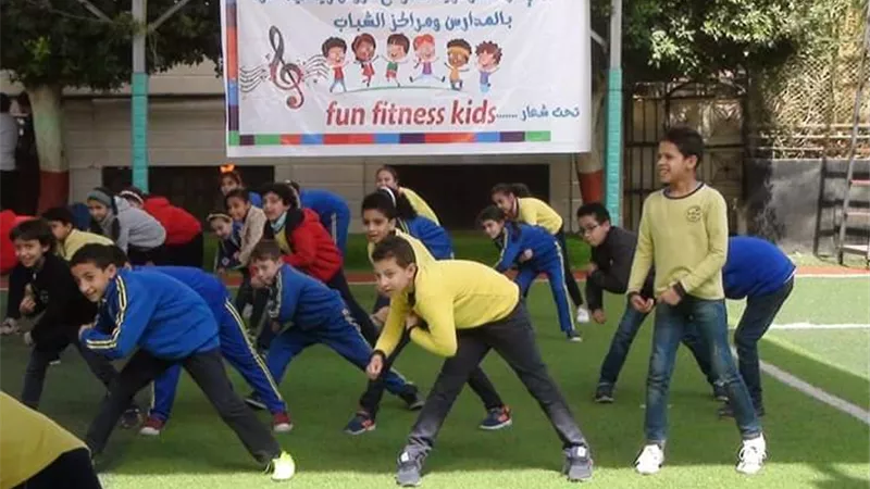 عروض رياضية بمدرسة الرواد الحديثة ببنها