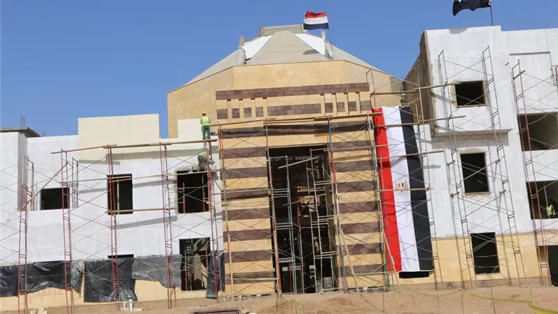 فودة وعبد الغفار يتفقدان اعمال انشاءات فرع جامعة الملك سلمان بشرم الشيخ
