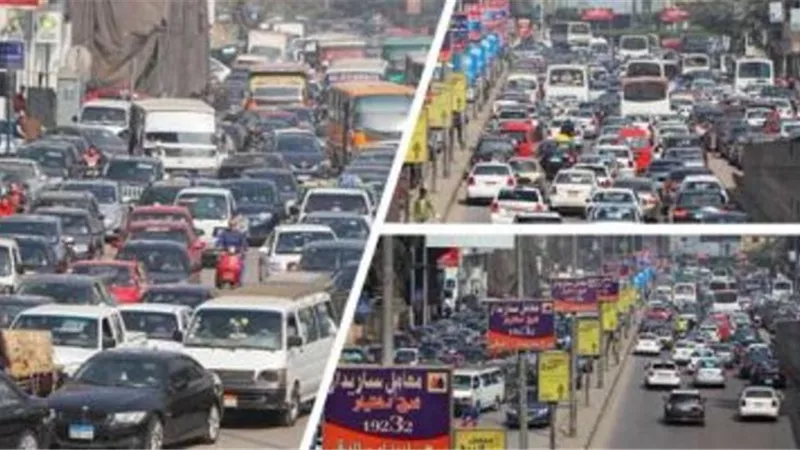 كثافات مرورية بمحاور القاهرة والجيزة خلال الذروة الصباحية اليوم