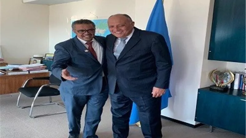 شكري يلتقي مدير عام منظمة الصحة العالمية