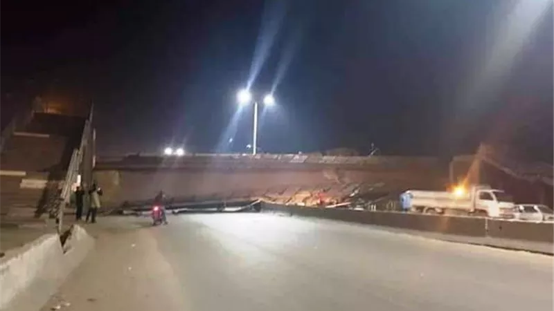 ننشر التعديلات المرورية على الطريق الزراعى بعد إنهيار كوبرى طوخ